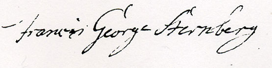 Francis George Sternberg signature 1789