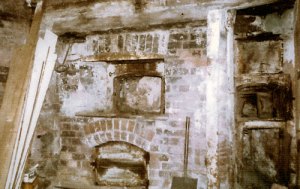 TLP's bread-baking ovens. Exposed during renovations at the Bury, Thorverton